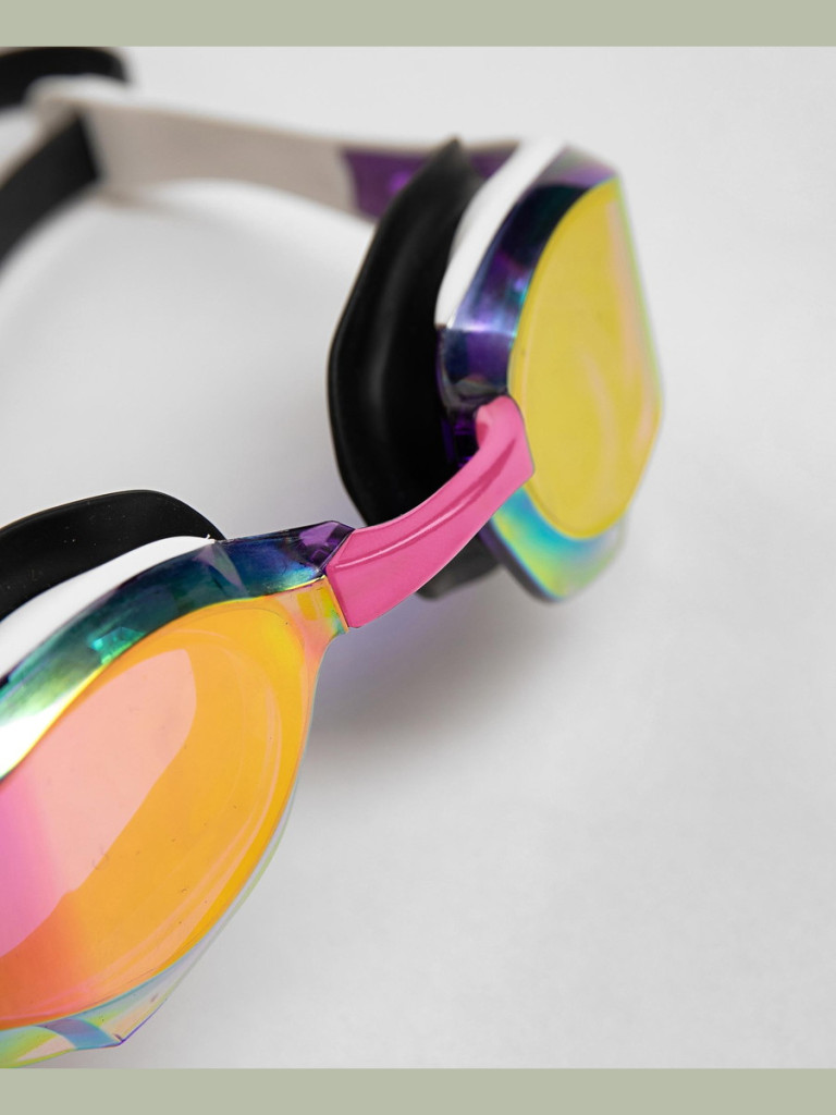 Състезателни очила за плуване Arena Cobra Edge Swipe Mirror - Violet-White-Black