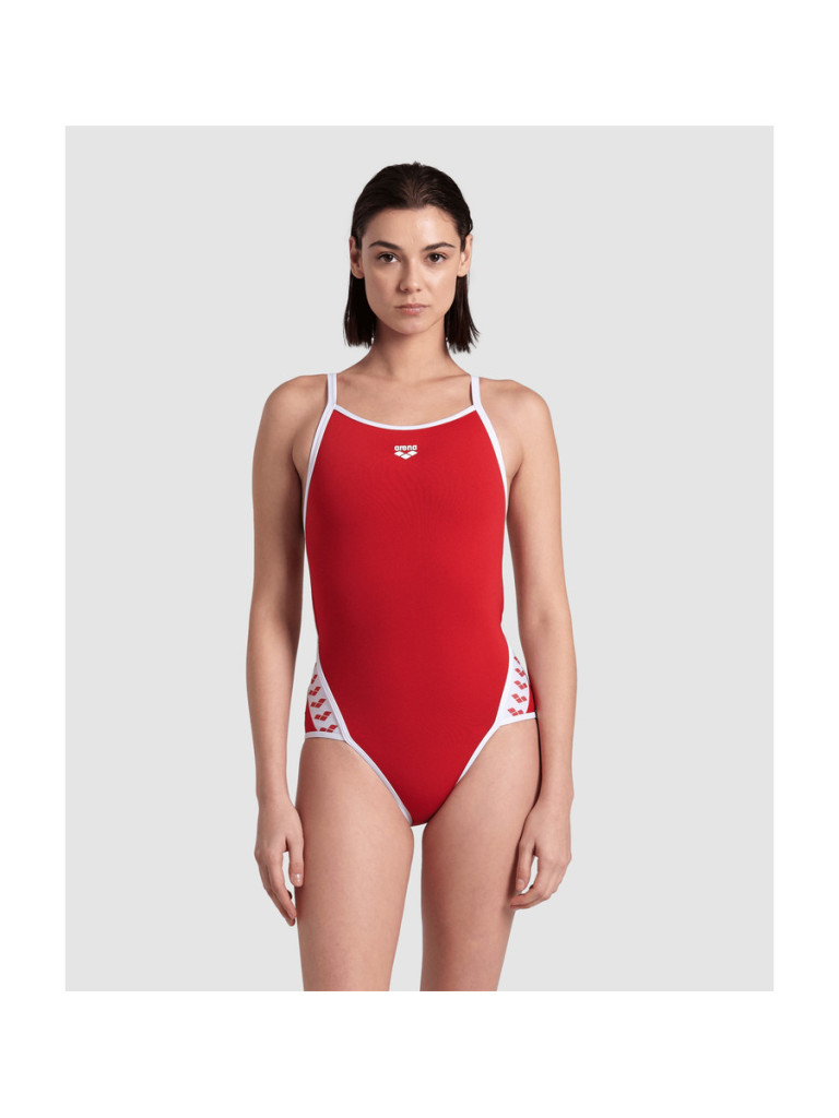 Дамски цял бански Arena Icons Super Fly Solid - Red-White