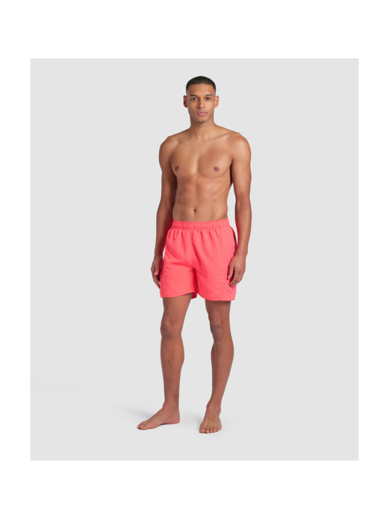 Мъжки плажни шорти Arena Fundamentals Arena Logo Boxer R - Calypso Coral-Dark Purple