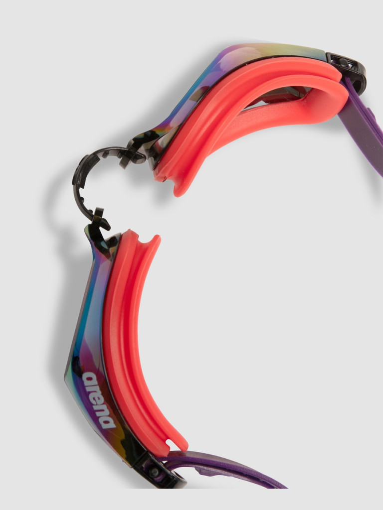 Очила за плуване Arena Zoom X-Fit Mirror - Copper-Bright Coral-Plum