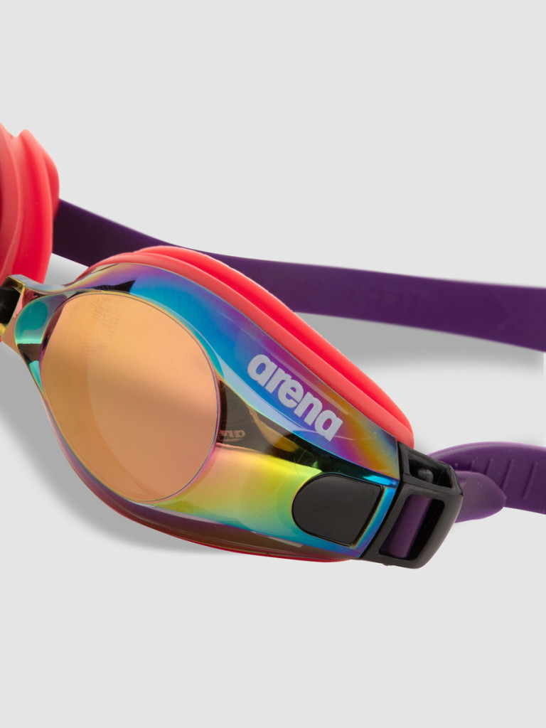 Очила за плуване Arena Zoom X-Fit Mirror - Copper-Bright Coral-Plum