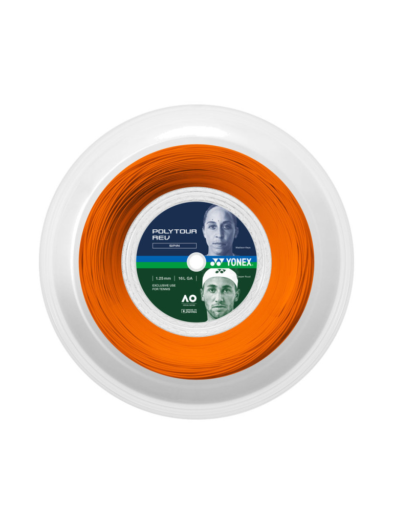 Ролка кордаж Yonex POLYTOUR REV 200 м - Bright Orange