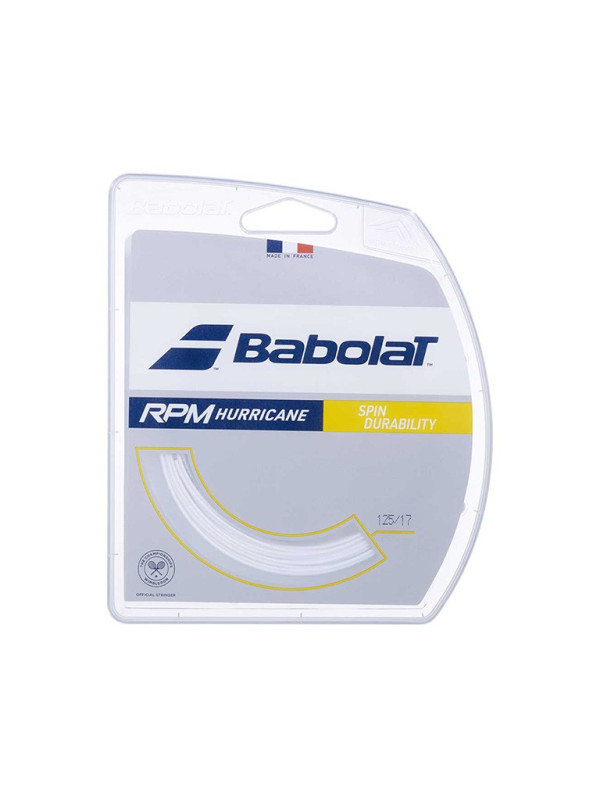 Кордаж Babolat RPM Hurricane 12 м - бял