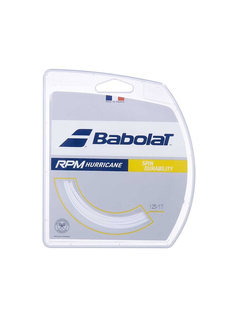 Кордаж Babolat RPM Hurricane 12 м - бял