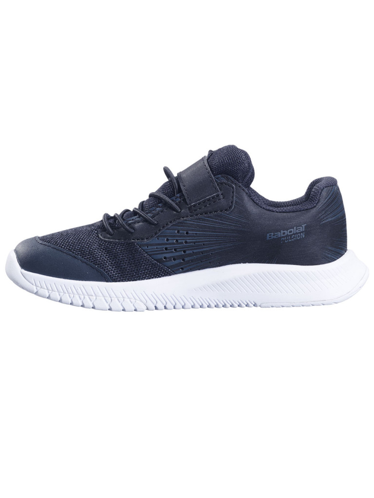 Детски тенис обувки за момчета Babolat PULSION All Court KID - Black / Fiesta Red