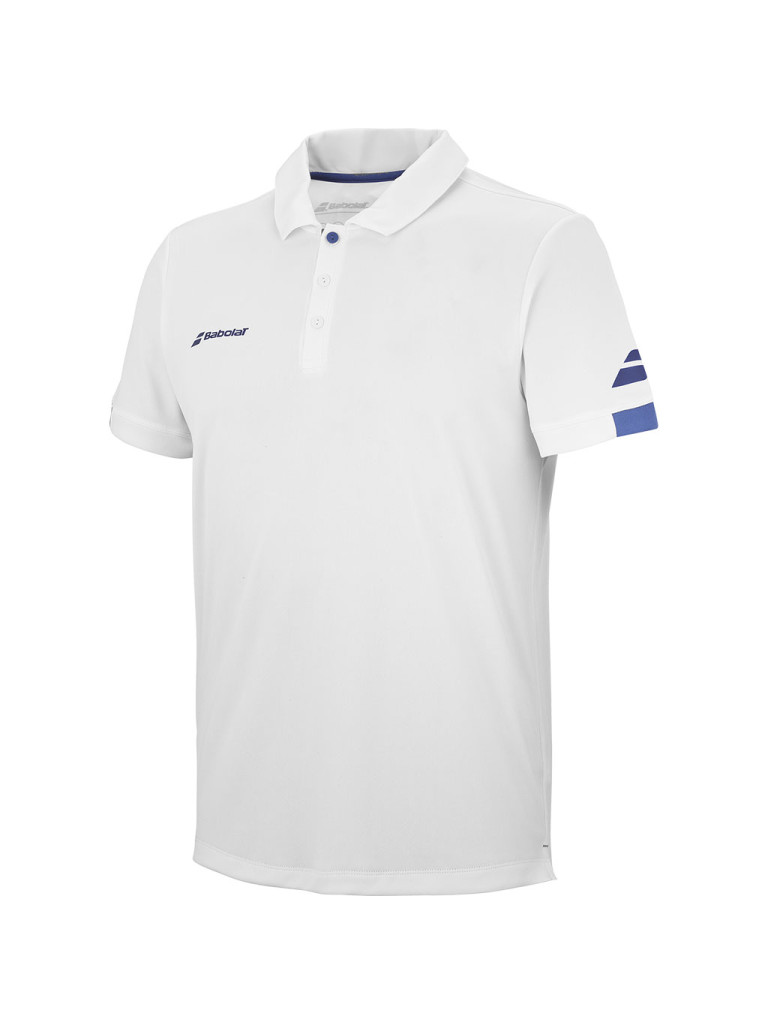 Детско поло за момчета Babolat PLAY WHITE 2024