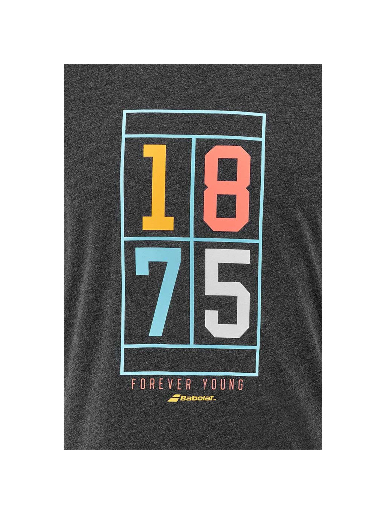 Мъжка тениска Babolat Exercise Vintage Tee Black HTHR