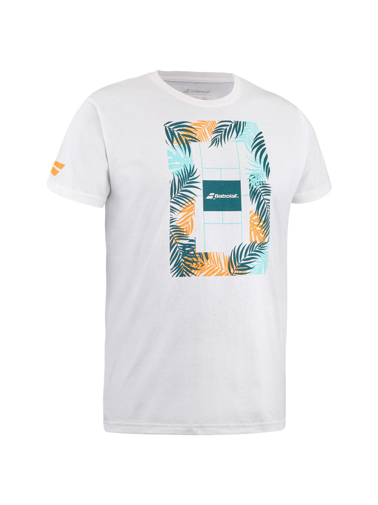 Babolat EXERCISE MESSAGE TEE MEN WHITE мъжка тениска