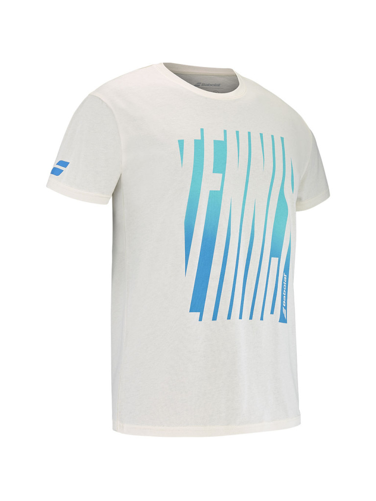 Babolat EXERCISE MESSAGE TEE CANNOLI CREAM мъжка тениска