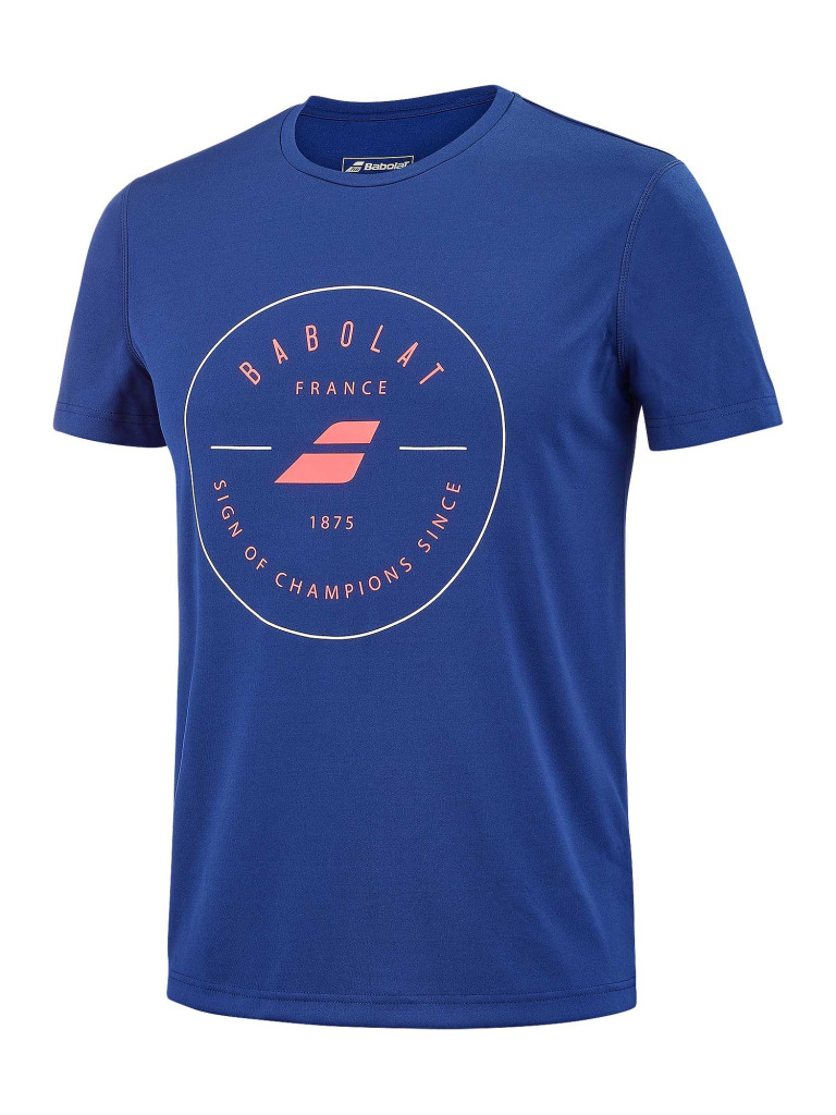 Мъжка тениска Babolat Exercise Graphic - Estate Blue