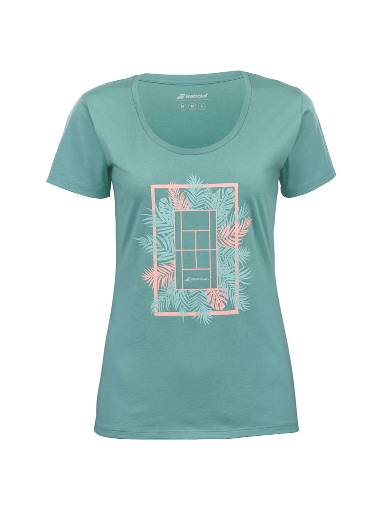Дамска тениска Babolat Exercise Message Tee W Trellis