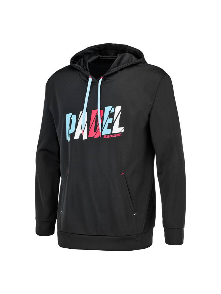 Babolat Padel Hood Sweat Men Black мъжки суетшърт с качулка