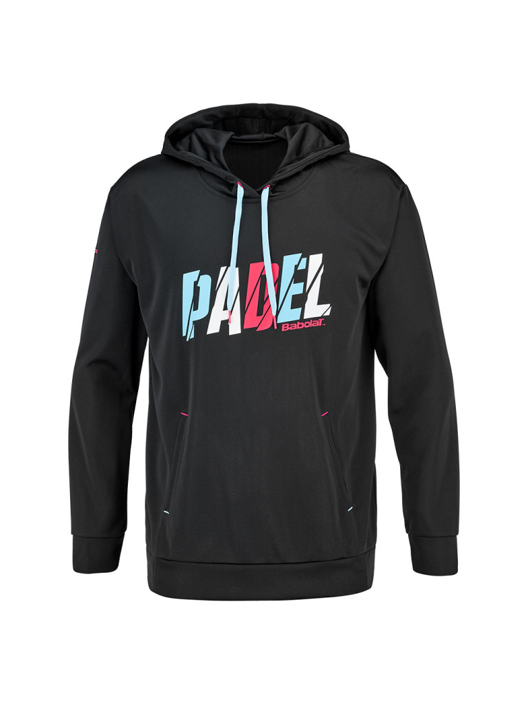 Babolat Padel Hood Sweat Men Black мъжки суетшърт с качулка