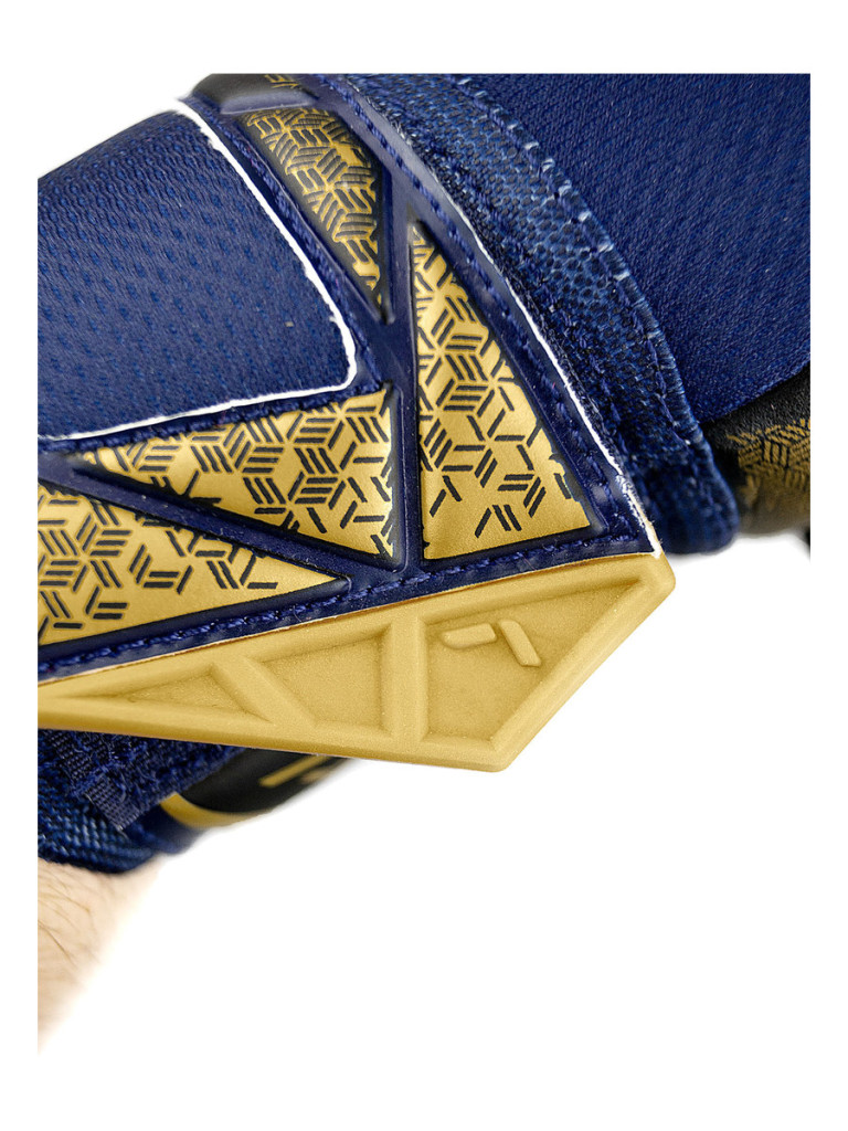 Reusch Attrakt Gold X NC 2024 Goalkeeper Gloves - Blue-Gold-Orange