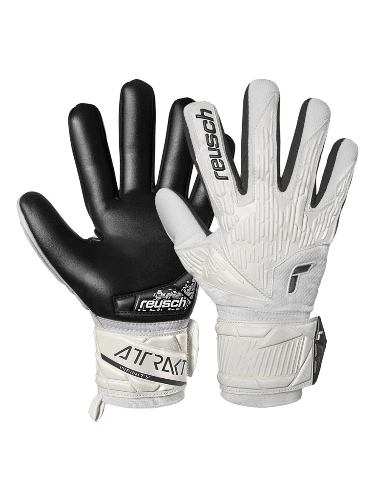 Reusch Attrakt Infinity NC 2024 Goalkeeper Gloves - White-Black