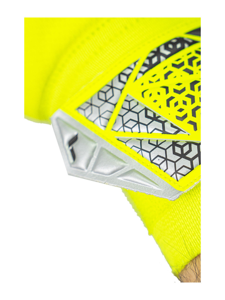 Детски вратарски ръкавици Reusch Attrakt Starter Solid Junior 2025 - Yellow-Black-Silver