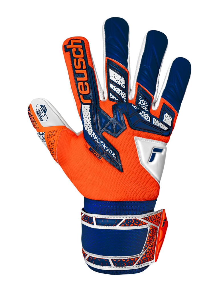 Вратарски ръкавици Reusch Attrakt Freegel Gold NC 2025 - Orange-Blue-White