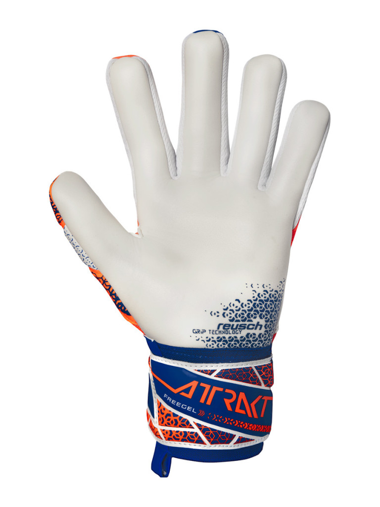 Вратарски ръкавици Reusch Attrakt Freegel Gold NC 2025 - Orange-Blue-White