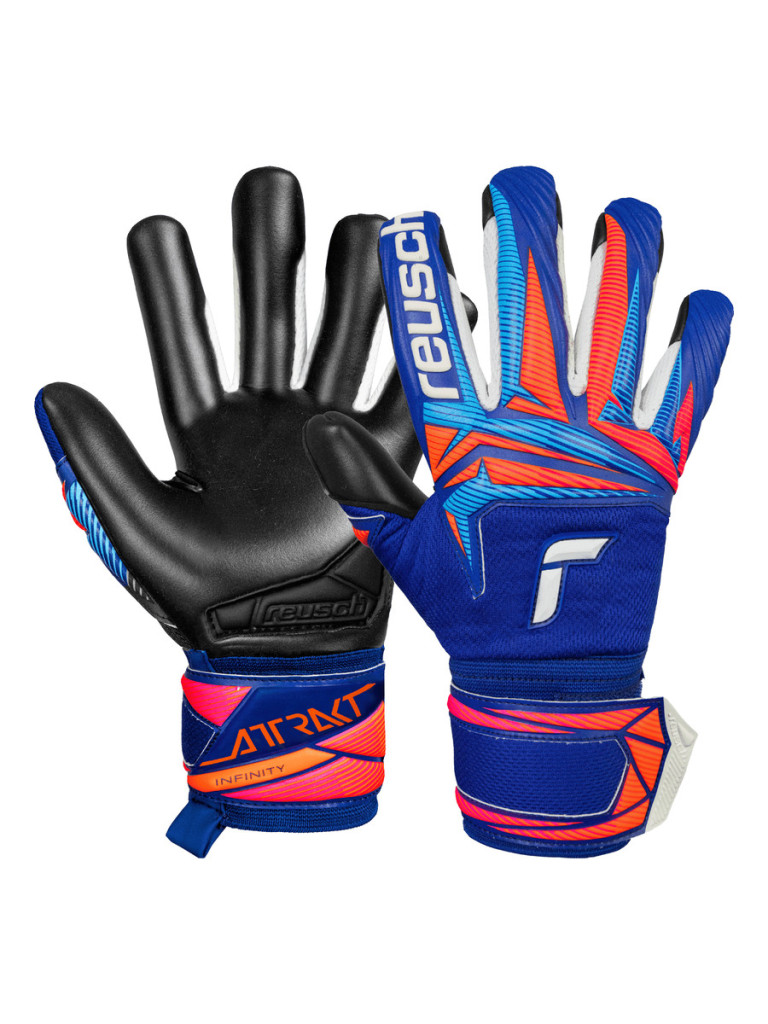 Reusch Attrakt Infinity Evolution NC 2026 Goalkeeper Gloves - Blue-Orange