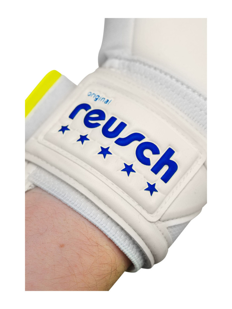 Вратарски ръкавици Reusch Legacy '86 Gold X 2026 - White-Blue