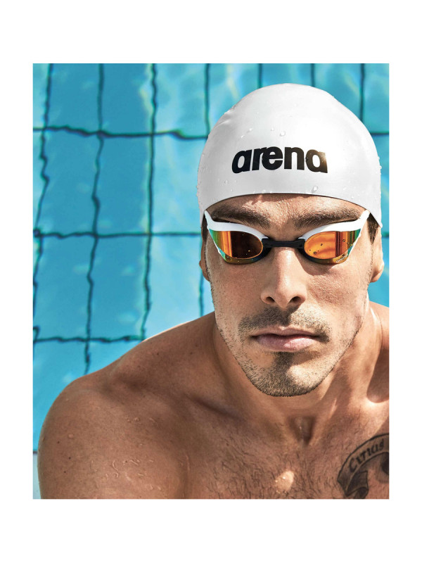 Шапка за плуване Arena Moulded Pro II - Бял (001451-100)
