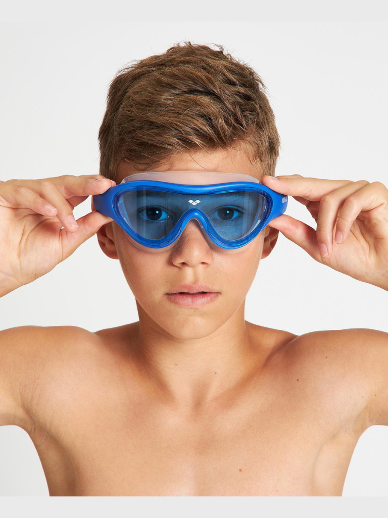 Детски очила за плуване Arena The One Mask Junior - Blue-Blue-Red