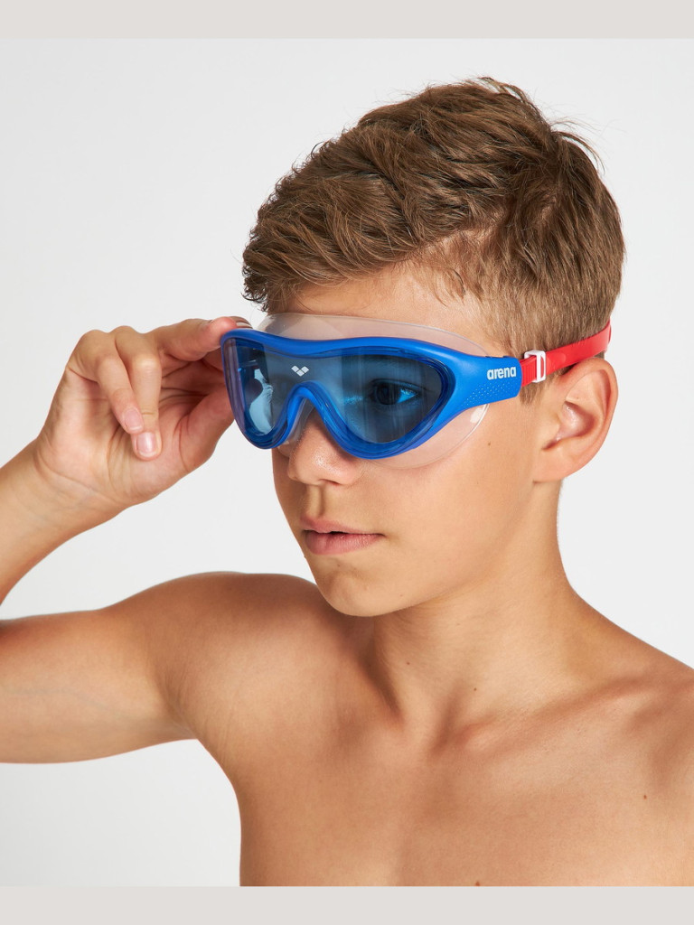 Детски очила за плуване Arena The One Mask Junior - Blue-Blue-Red