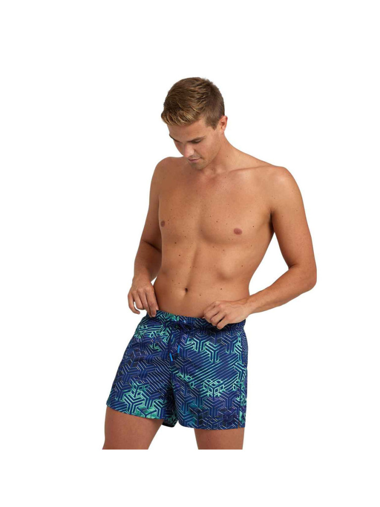 Мъжки плажни шорти Arena Beach Short Allover - Blue-Green Allover