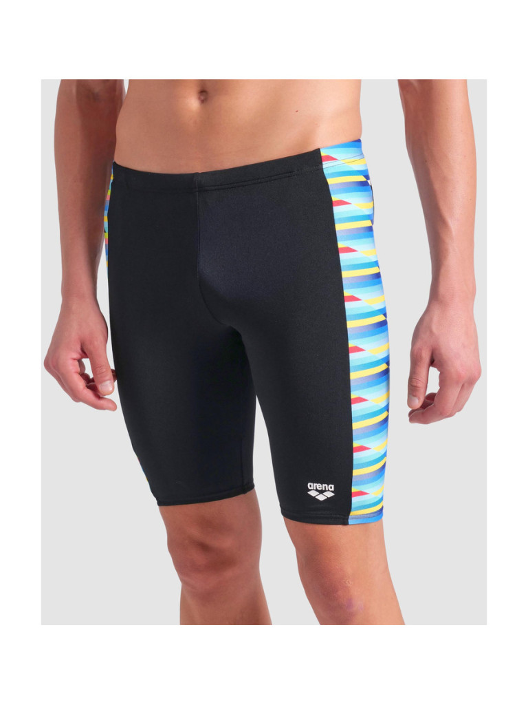 Мъжки бански Arena Racing Stripe Swim Jammer - Black-Multi