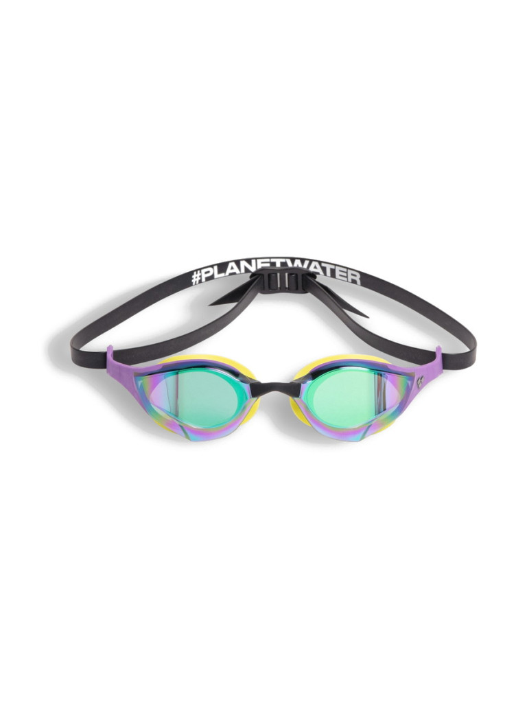 Състезателни очила за плуване Arena Cobra Edge Swipe Mirror - Emerald-Plum-Cyber Lime