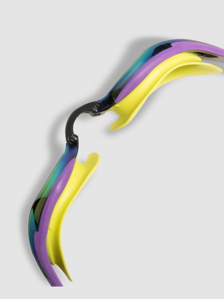 Състезателни очила за плуване Arena Cobra Edge Swipe Mirror - Emerald-Plum-Cyber Lime