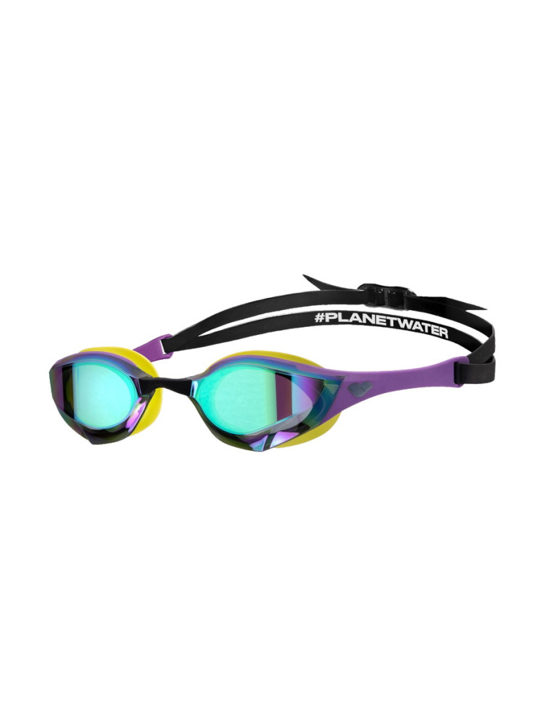 Състезателни очила за плуване Arena Cobra Edge Swipe Mirror - Emerald-Plum-Cyber Lime