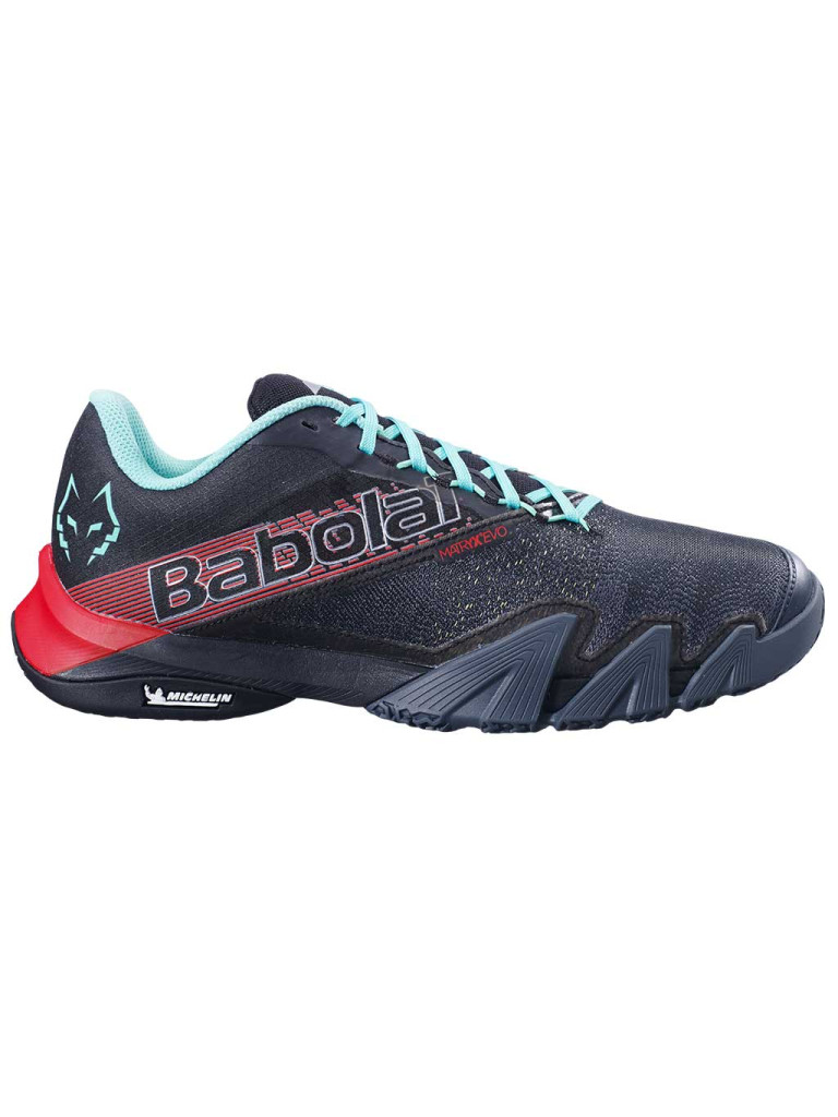 Мъжки обувки за падел Babolat Jet Premura 2 Lebrón - Black / Fiesta Red