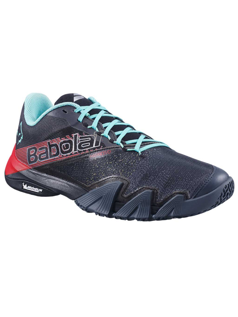 Мъжки обувки за падел Babolat Jet Premura 2 Lebrón - Black / Fiesta Red