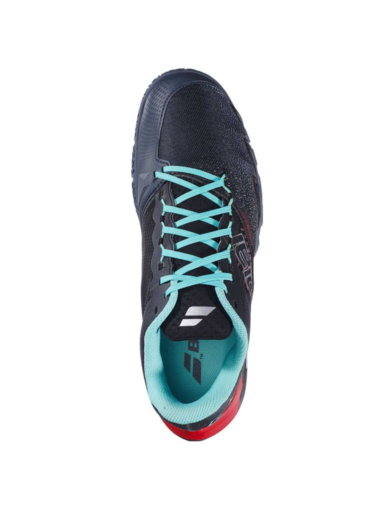 Мъжки обувки за падел Babolat Jet Premura 2 Lebrón - Black / Fiesta Red