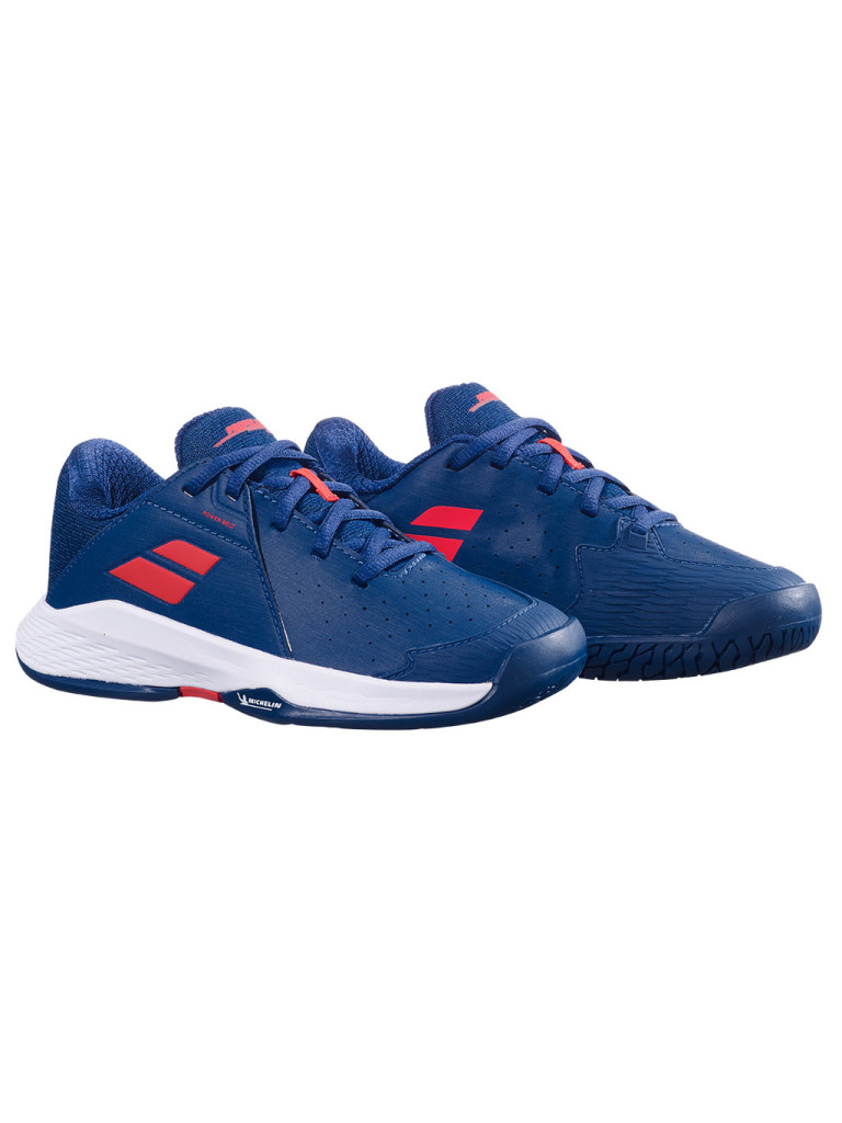 Детски тенис обувки за момчета Babolat PROPULSE JNR ALL COURT - Estate Blue / White