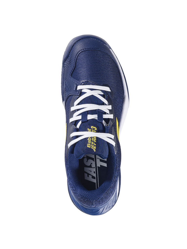 Детски тенис обувки за момчета Babolat JET MACH 3 JNR CLAY - Sodalite Blue