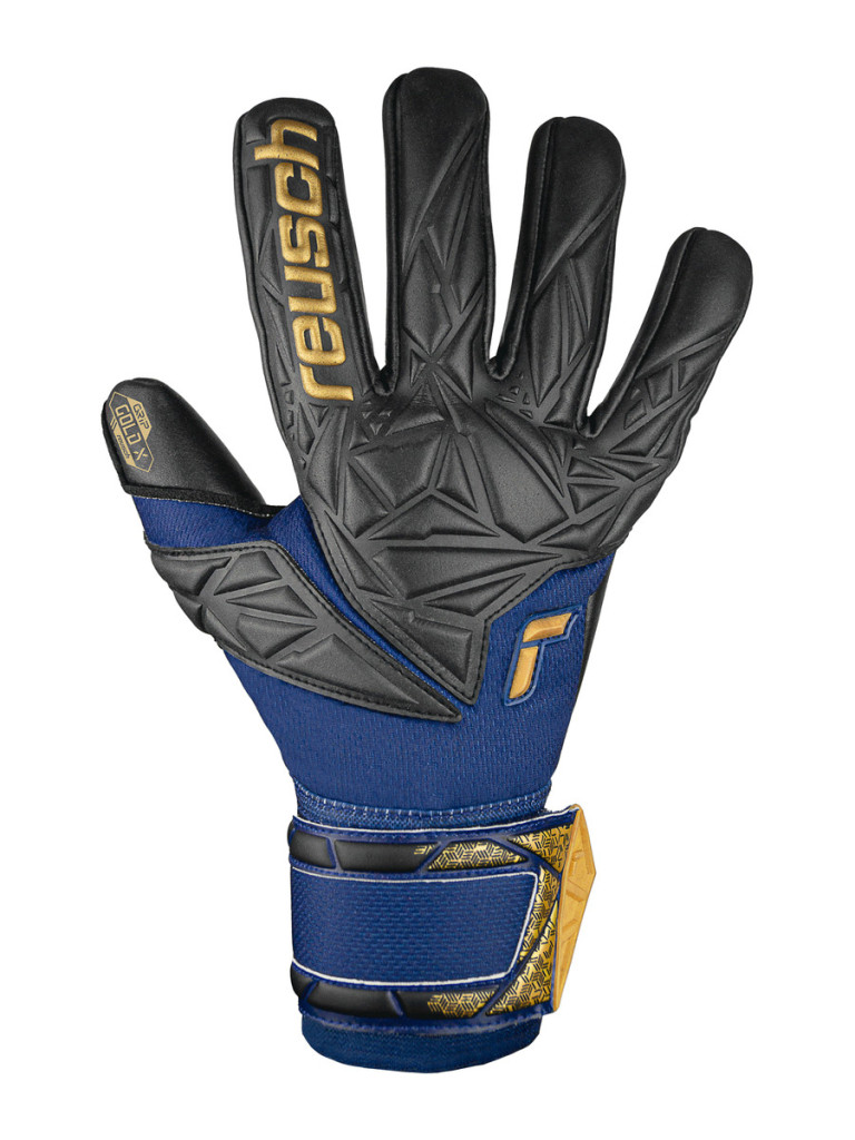 Вратарски ръкавици Reusch Attrakt Gold X NC 2024 - Blue-Gold-Orange