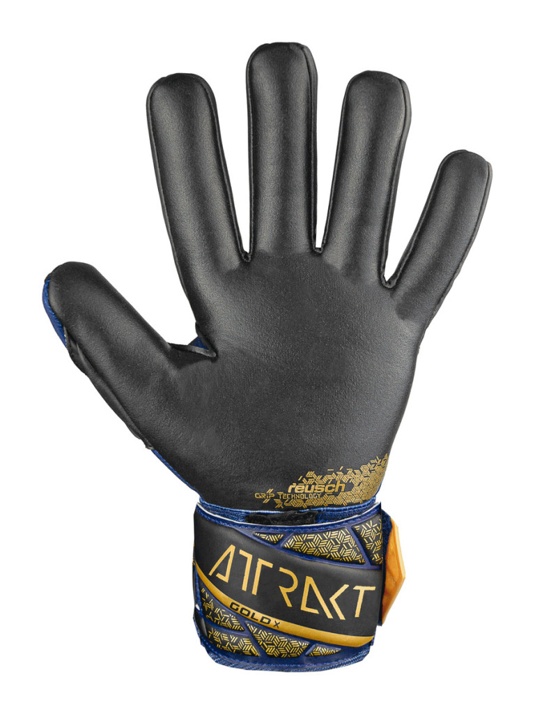 Вратарски ръкавици Reusch Attrakt Gold X NC 2024 - Blue-Gold-Orange