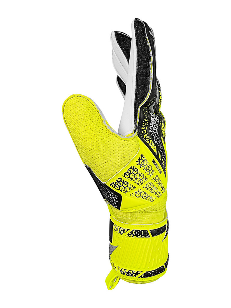 Вратарски ръкавици Reusch Attrakt Solid 2025 - Yellow-Black-Silver