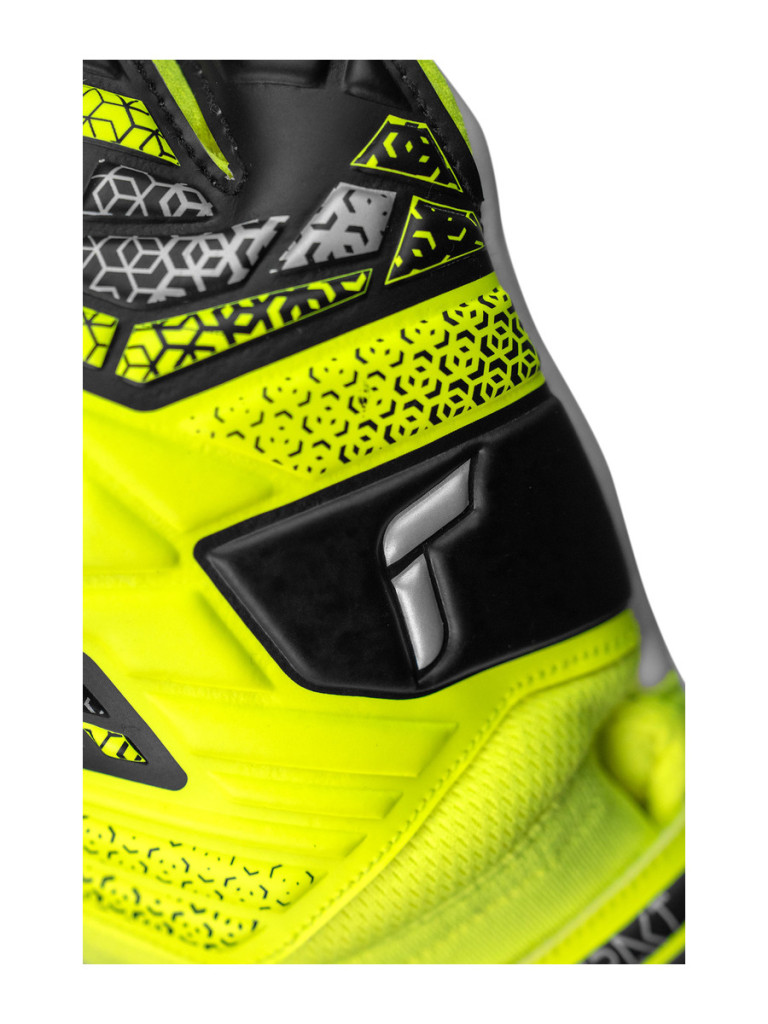 Вратарски ръкавици Reusch Attrakt Starter Solid 2025 - Yellow-Black-Silver
