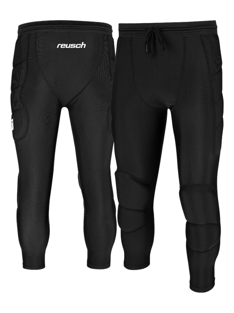 Компресионни вратарски панталони Reusch Compression Short 3/4 Soft Padded - Black