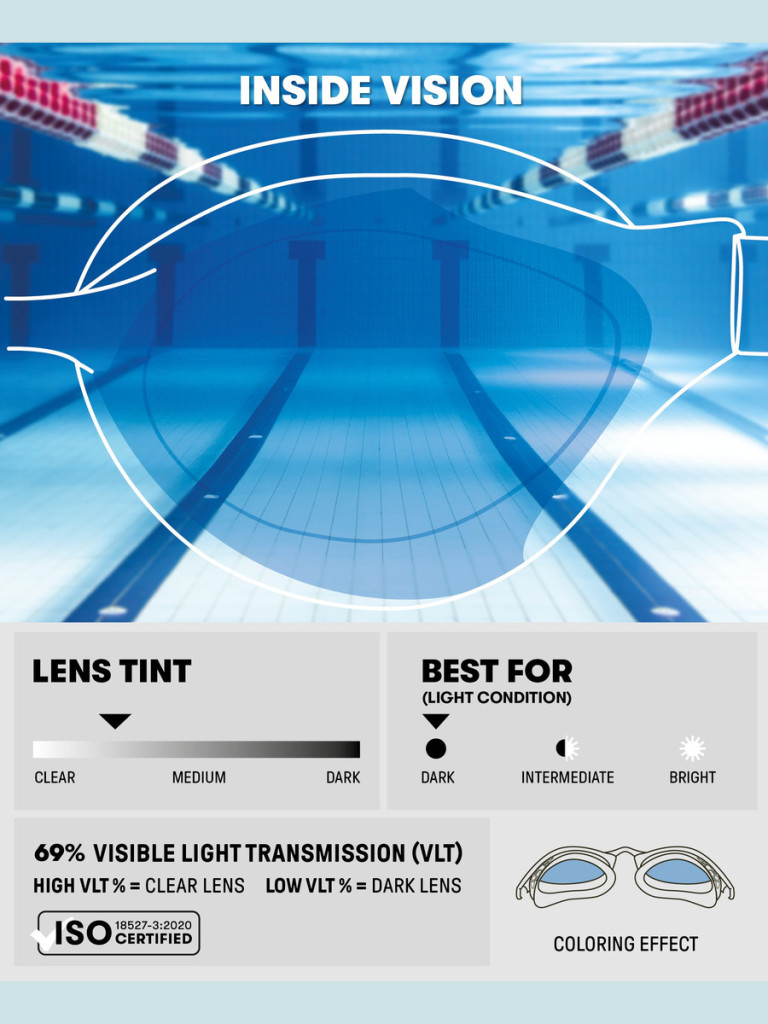 Очила за плуване Arena Air-Soft - Blue-Clear