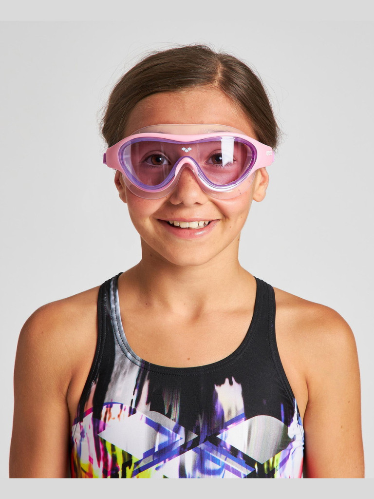 Детски очила за плуване Arena The One Mask Junior - Pink-Pink-Violet
