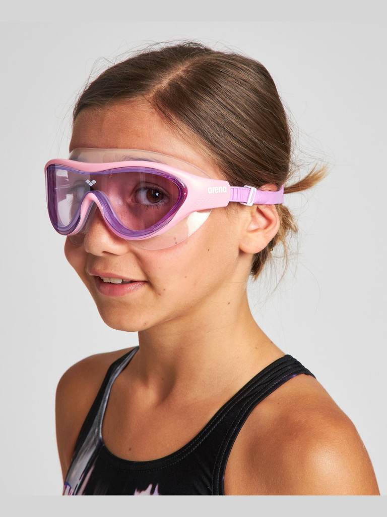 Детски очила за плуване Arena The One Mask Junior - Pink-Pink-Violet