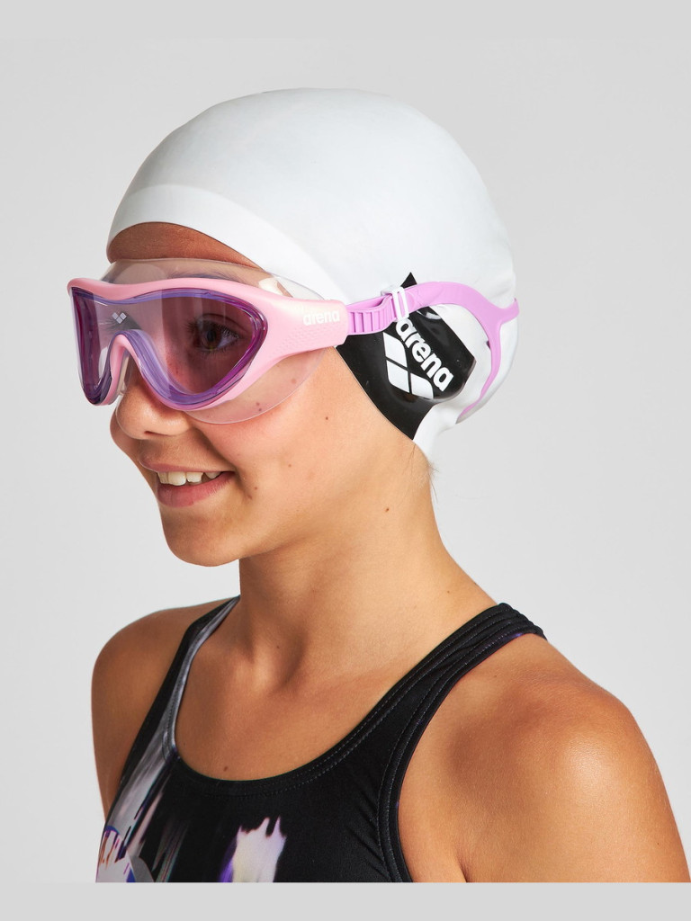 Детски очила за плуване Arena The One Mask Junior - Pink-Pink-Violet