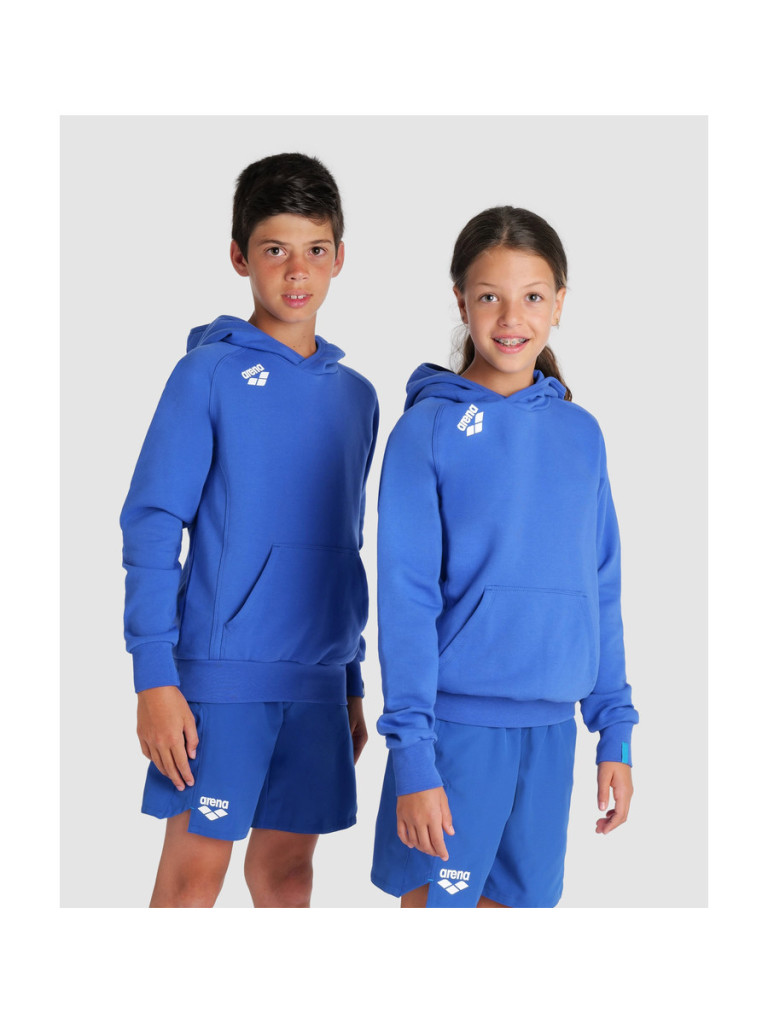 Горнище с качулка за деца Arena Junior Team Hooded Sweat Panel - Royal