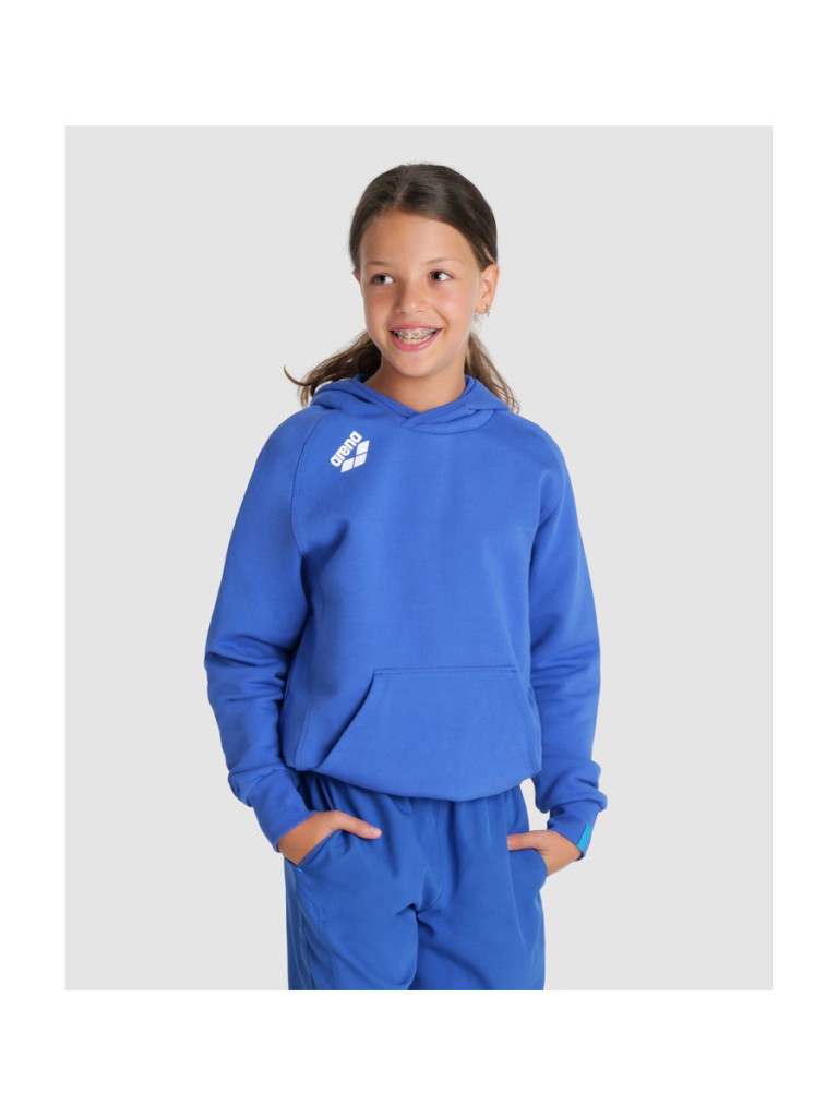 Горнище с качулка за деца Arena Junior Team Hooded Sweat Panel - Royal