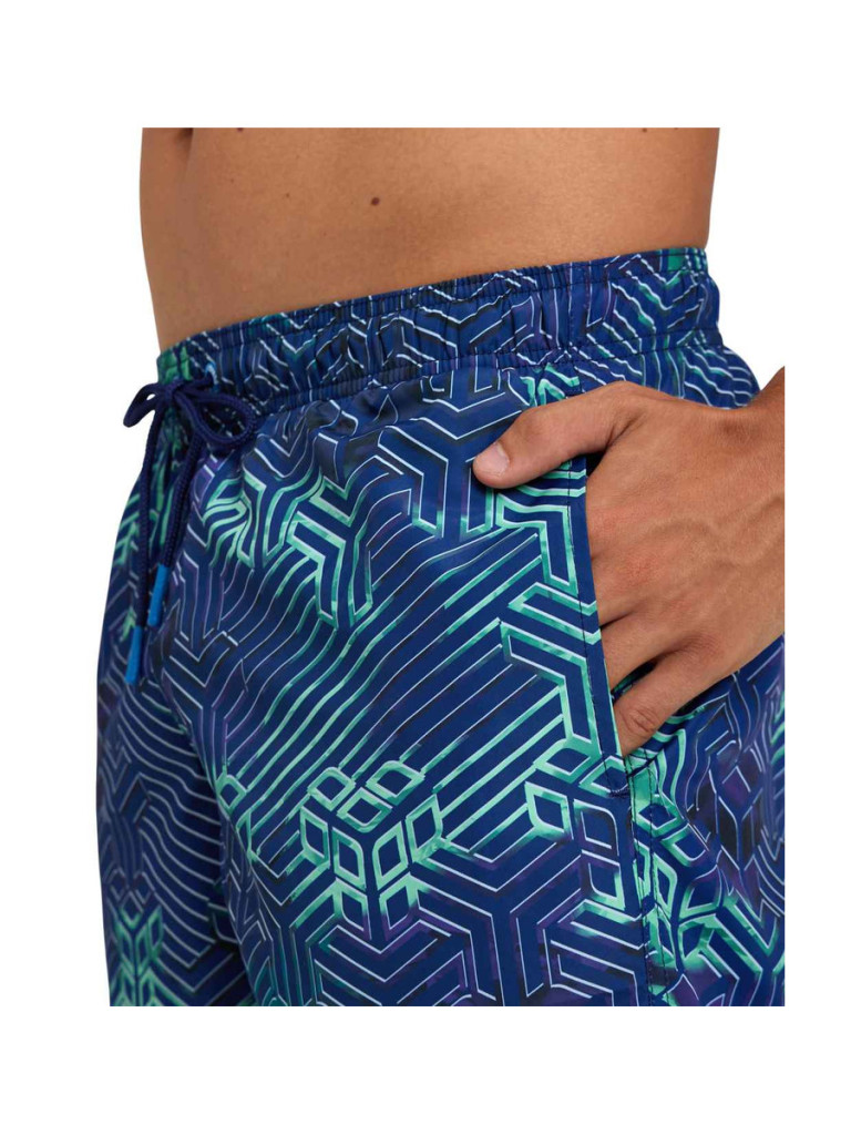 Мъжки плажни шорти Arena Beach Short Allover - Blue-Green Allover