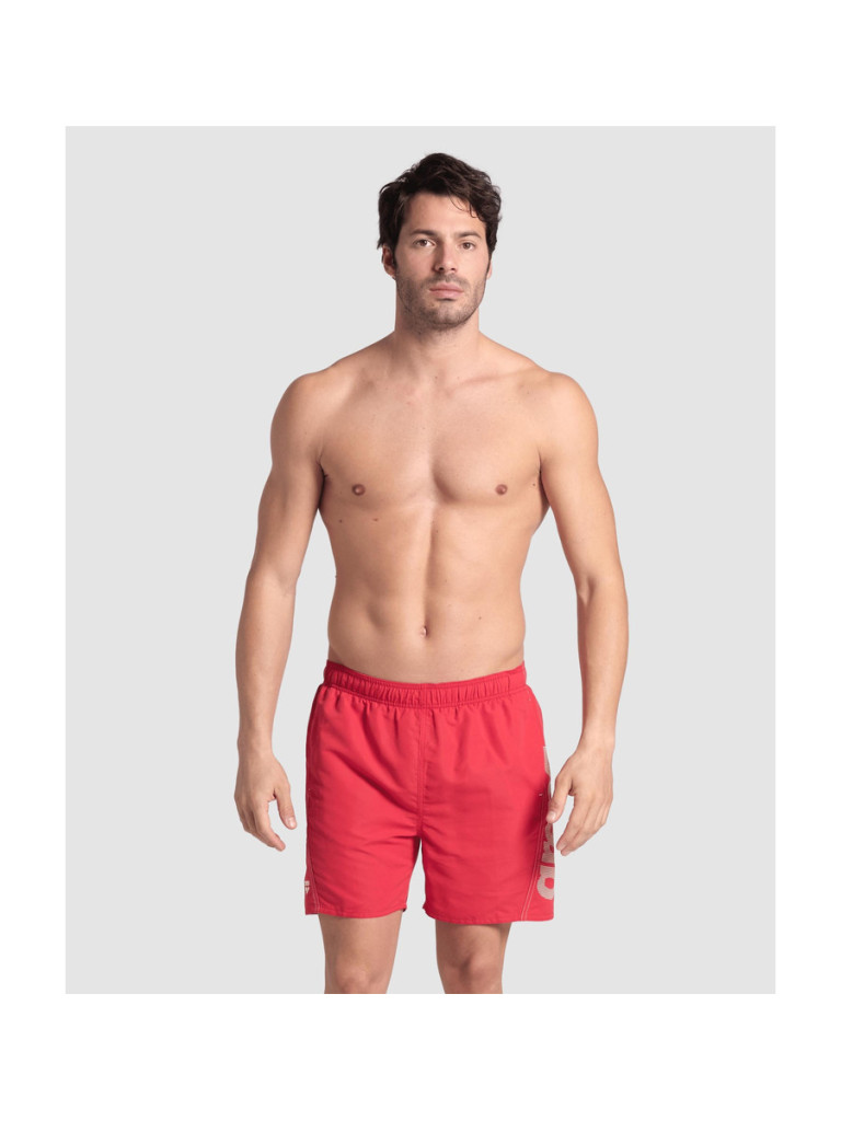 Мъжки плажни шорти Arena Fundamentals Arena Logo Boxer R - Red-White